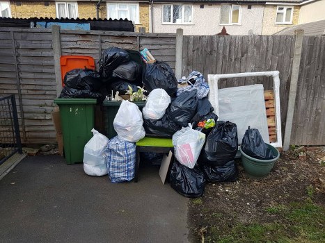 Builders waste clearance process in Carshalton